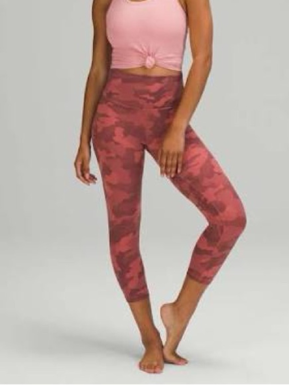 Lululemon Align Leggings Heritage 365 Camo Brier Rose Size 2